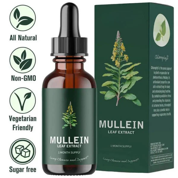 Fórmula Natural Limpia Pulmones MULLEIN, en gotas - ENVÍO GRATIS