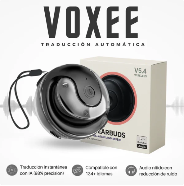 VOXEE IA | Audifonos con traduccion instantanea en tiempo real - ENVÍO GRATIS